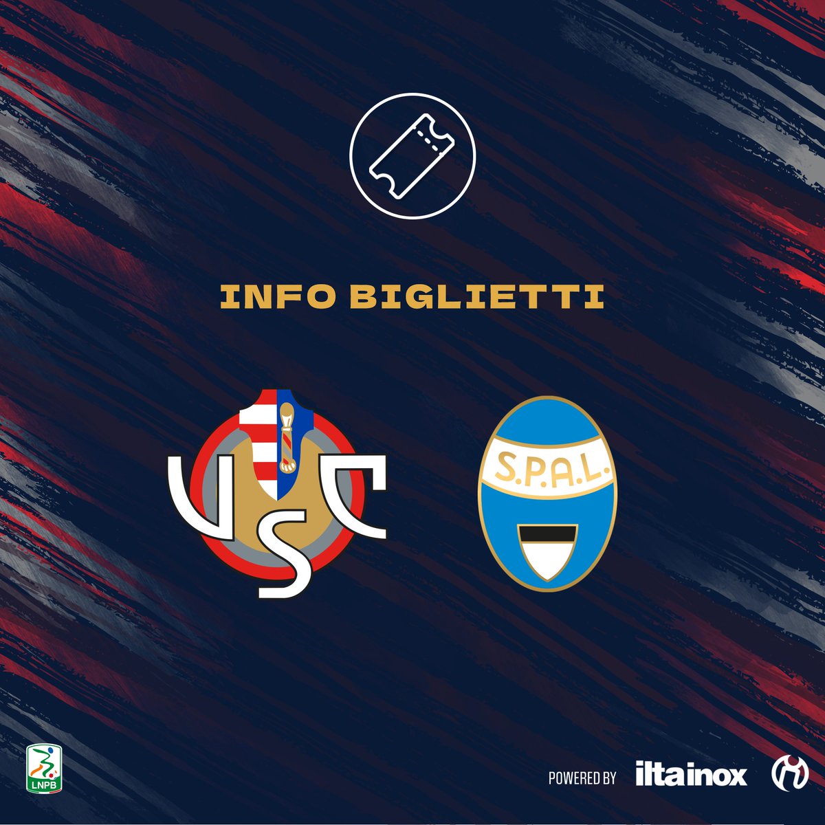 USCremonese's tweet image. 🔘🔴💪
🎟️ Info biglietti 
📲 uscremonese.it/cremonese-spal…
📍 Sabato 6 novembre
🏟 Stadio “Zini”
⏰ Ore 14
🏆 #SerieBKT  - 12a giornata
🗣 #forzagrigiorossi 
#CRESPA