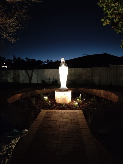 Mary’s Mount Primary School community joined together to bless our new outdoor Sacred Space this evening. A place of reflection and the honouring of tradition.