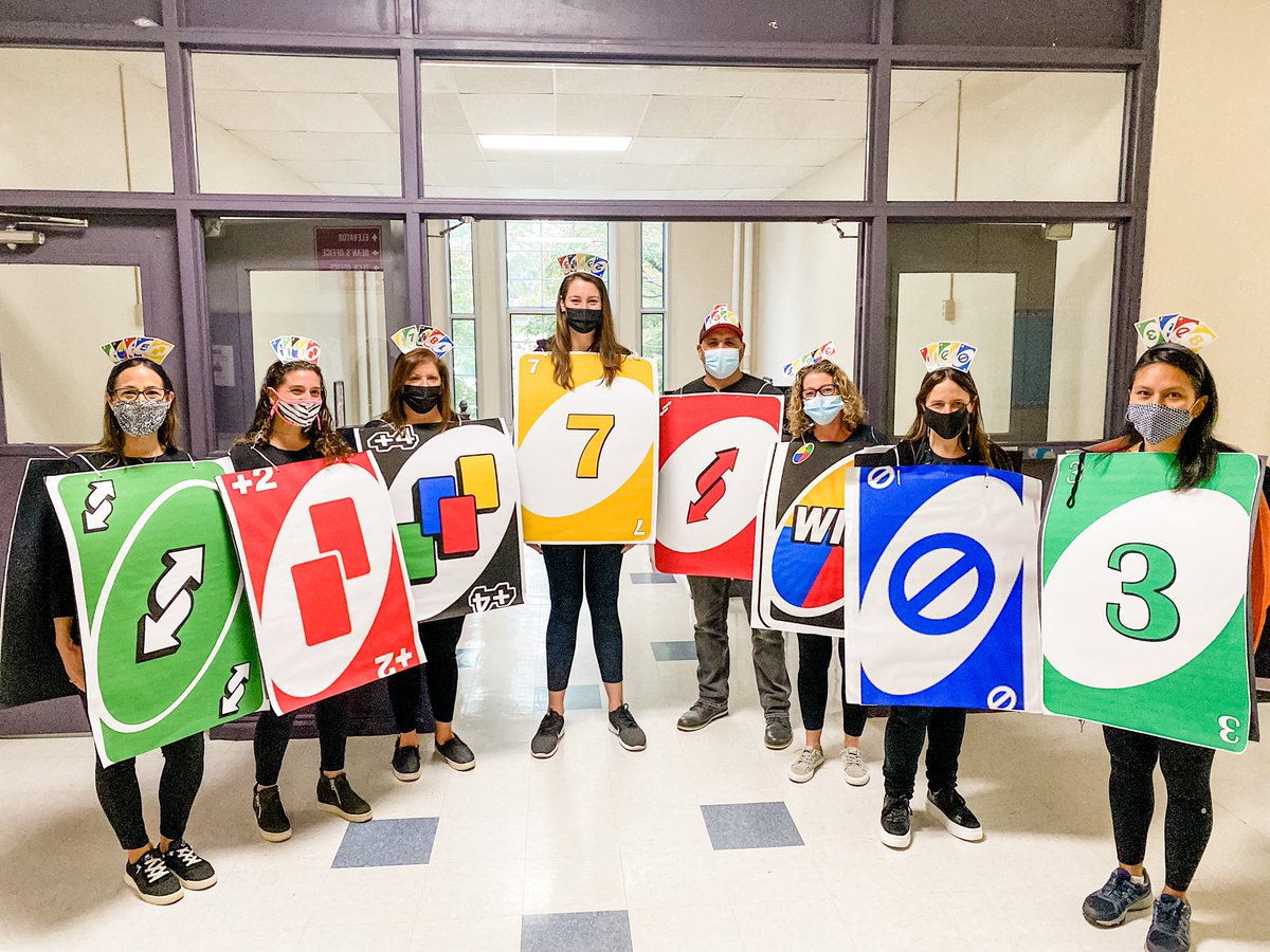 leslievanbell's tweet photo. Just a typical day in the 6th grade!! #drawacard #UnoCards #MMSHalloween #MineolaProud #halloween2021 https://t.co/2a41RoZlL8