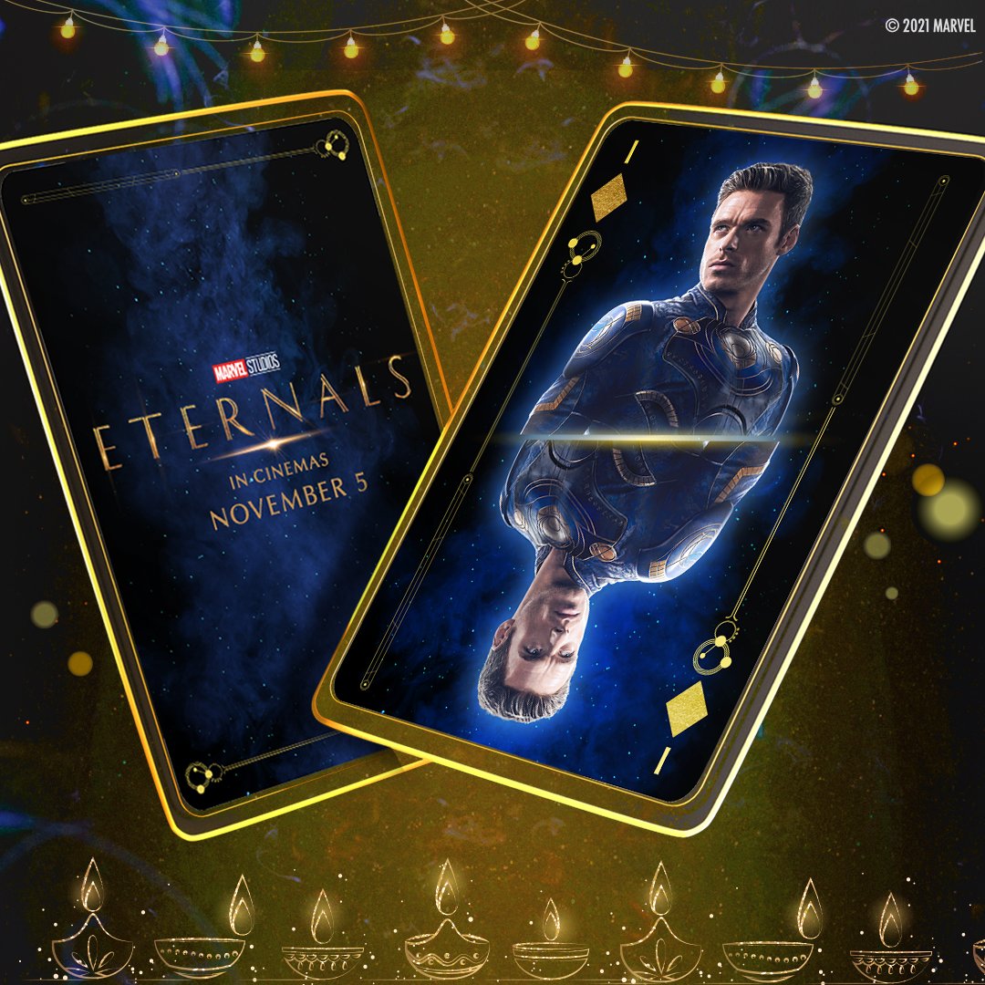 Mokshagna222's tweet photo. Double damaka for Marvel fans firstly Shang chi and now Eternals it's coming in a week #OneWeekToEternals https://t.co/0qcalfh4LO