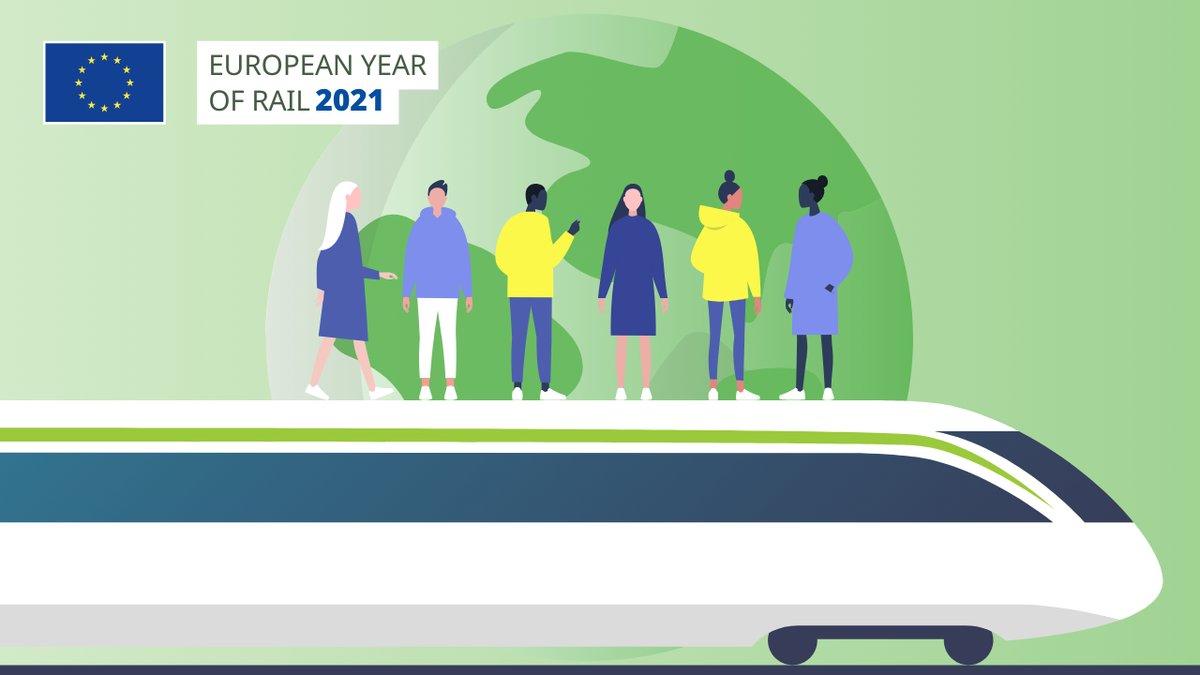 🚆This morning the #ClimateTrain will depart from Amsterdam🇳🇱, taking participants to #COP26 in one of the most sustainable &amp; safest ways possible!💚

On board: Our Deputy DG <a href="/BaldwinMatthew_/">Matthew BALDWIN</a> &amp; Director <a href="/EUAmbSchmidt/">Kristian Schmidt</a> 
👉railtothecop.com 

#EUYearofRail #RailtotheCOP