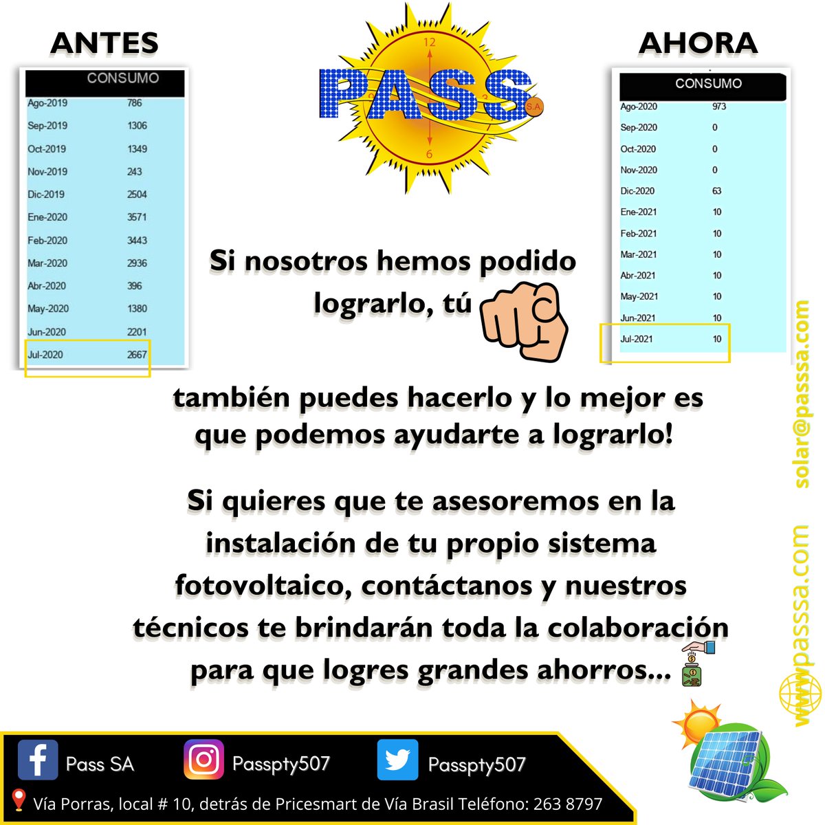 passpty507's tweet photo. Si quieres lograr un importante ahorro en el pago de tu recibo de luz, no lo pienses más! En PASS SA tenemos para ti productos, servicios y desarrollo de proyectos completos con el respaldo de más de 20 años en el sector de la energía solar.
https://t.co/z7163E99ii
#energíasolar https://t.co/IgpXyn2pbn