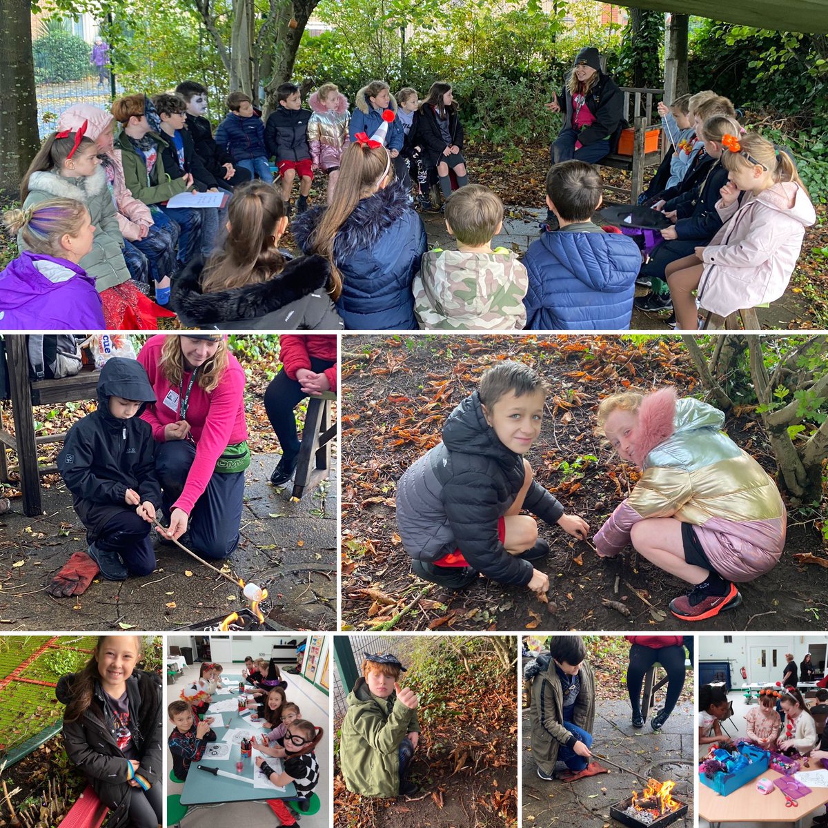ChristChurchCoE's tweet photo. What could be better than toasting marshmallows around a fire on a chilly October day? 🔥🍡😍🍂
Thank you so much @my_outdoor for making today’s #halftermoffer so memorable! The smiles say it all!😁#enjoyautumn #halfterm #outdoorlearning #AutumnalDays #Fridayfun https://t.co/57f2CzSsk7