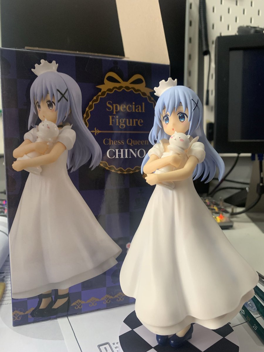 Addone_Chen's tweet photo. Arrival of CHINO 
Lucky to get her from a lottery draw 
抽獎抽中智乃太開心了 https://t.co/vhWNXm6i9d
