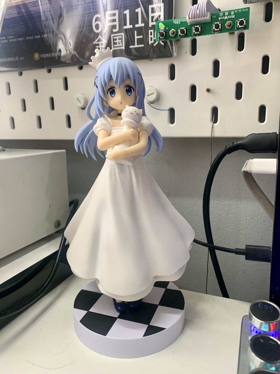 Addone_Chen's tweet photo. Arrival of CHINO 
Lucky to get her from a lottery draw 
抽獎抽中智乃太開心了 https://t.co/vhWNXm6i9d