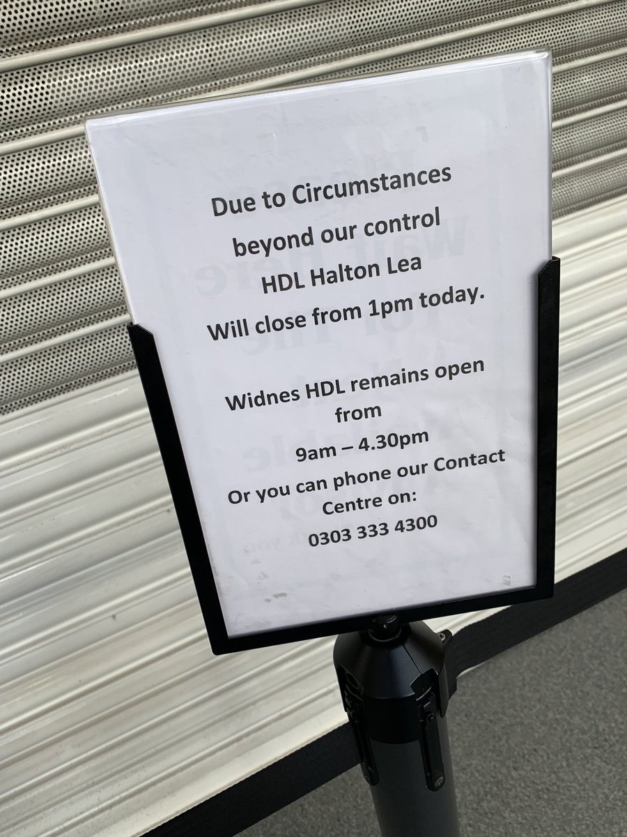 jojochalloner's tweet photo. @HaltonBC “circumstances beyond our control” maybe. These things happen. Here’s what is in your control though… letting your employees know stuff like this so your customers don’t have a wasted journey between offices on what is already a farce. https://t.co/2QbL1S2RU3