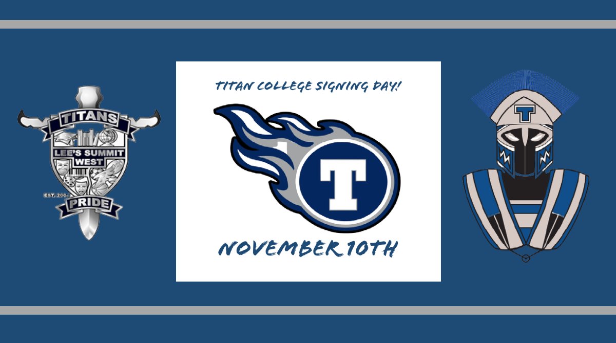 The Titans are having their college signing day in two days where we'll see where some of our top athletes are deciding to go to college!