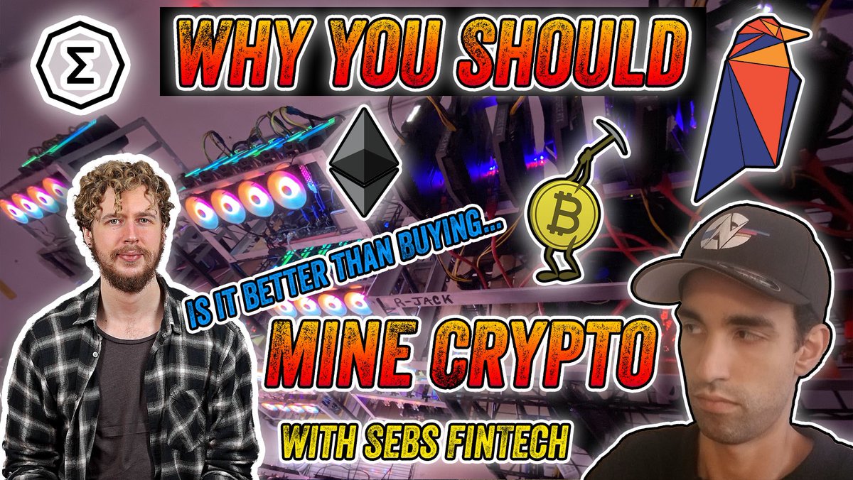 sebhezlo's tweet image. I’m joining @SerpentXSF on his livestream this Saturday to talk about why you should mine crypto and why mining is better than buying! I’m really looking forward to this and I hope to see you all there! Click the “set reminder” button so you don’t miss it:
youtu.be/7GQbJ5Cnc9U