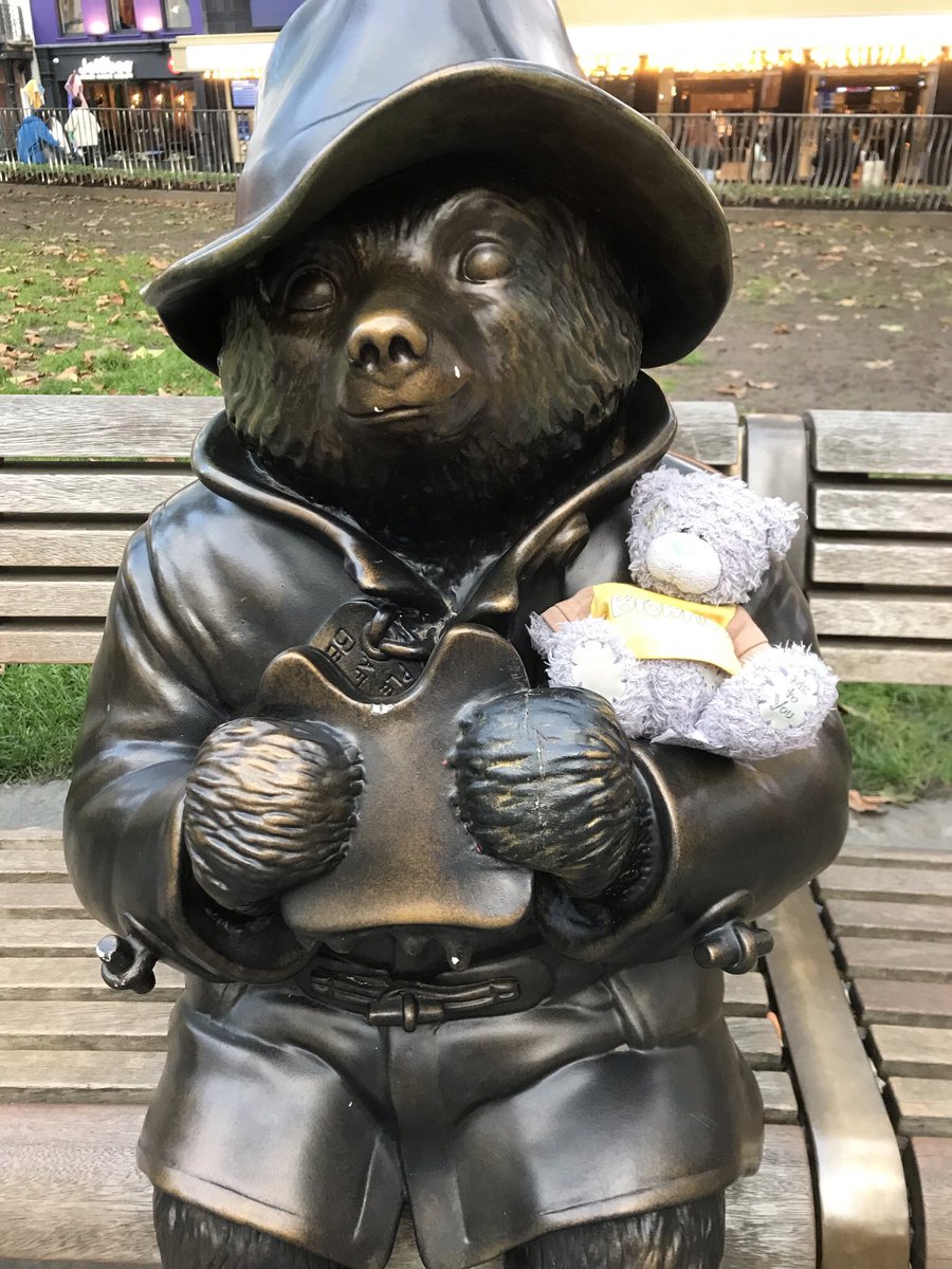 Rainham1st's tweet photo. Brownie Bear gets everywhere! #london #HarryPotter #leicestersquare #marypoppins #MMsworld #paddington https://t.co/E9gglcan1h