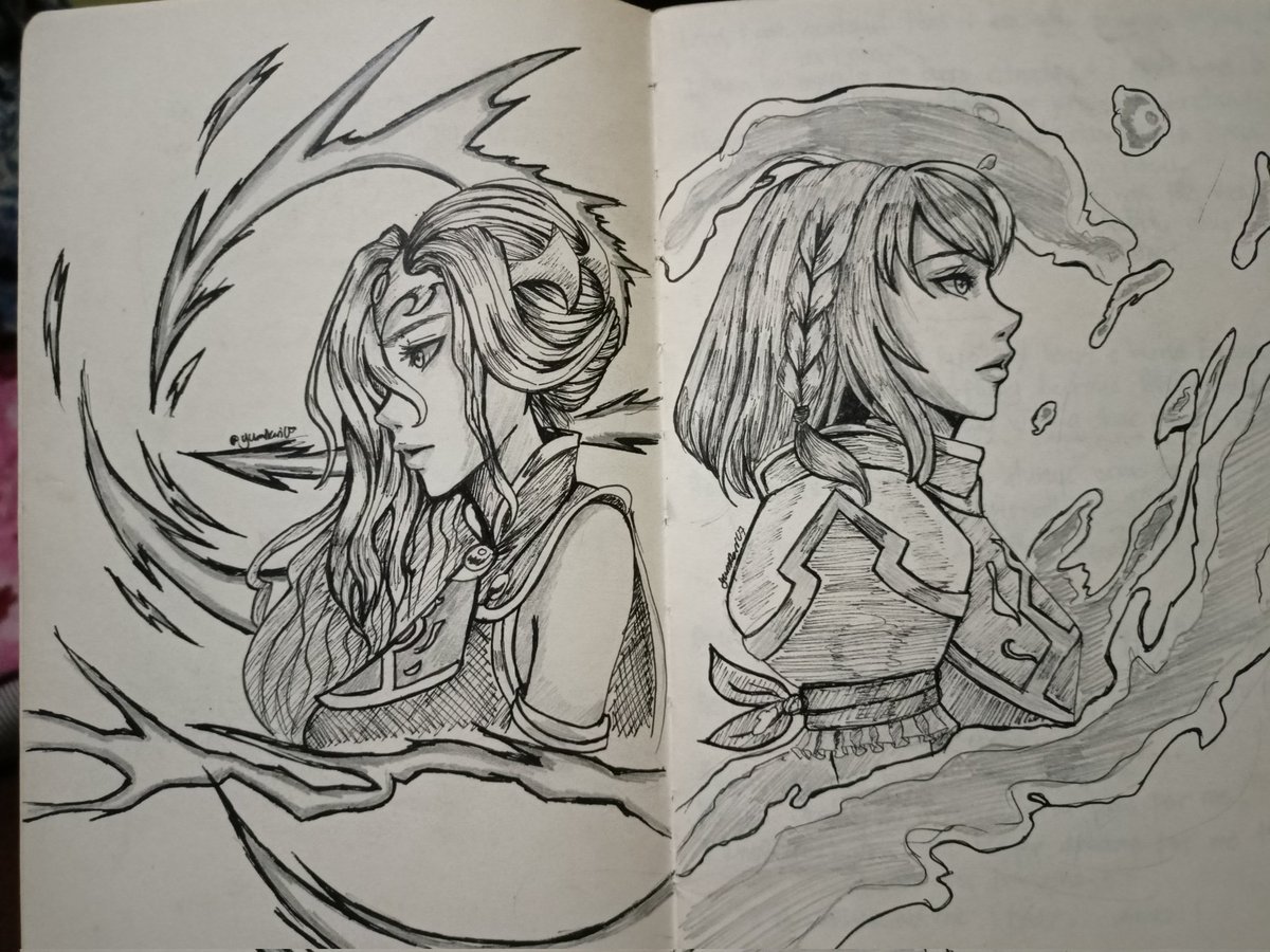 This is literally one of the best traditional artworks I made I dont know why I can't replicate this in digital xD https://t.co/THWtQriZTI 