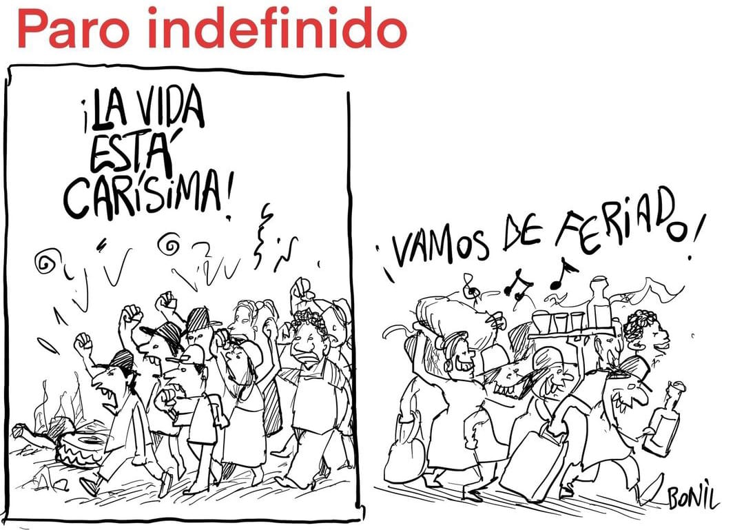 Bienpensante1's tweet photo. "De la Protesta al ridículo hay sólo un paso.“,😆
#ParoNacionalEc #Feriado #IzaTerroristaPreso #IZA
#Conaie #FUTec #ParoNacional #IzaNoMoviliza #gasolina #Ridiculo #CorreistasFracasados #ElEcuadorQuireTrabajoNoRelajo #ElParoEsUnFracaso #OjoAlDato #EcuadorSinParo #LassoYoTeApoyo https://t.co/zxcyQV2Gva