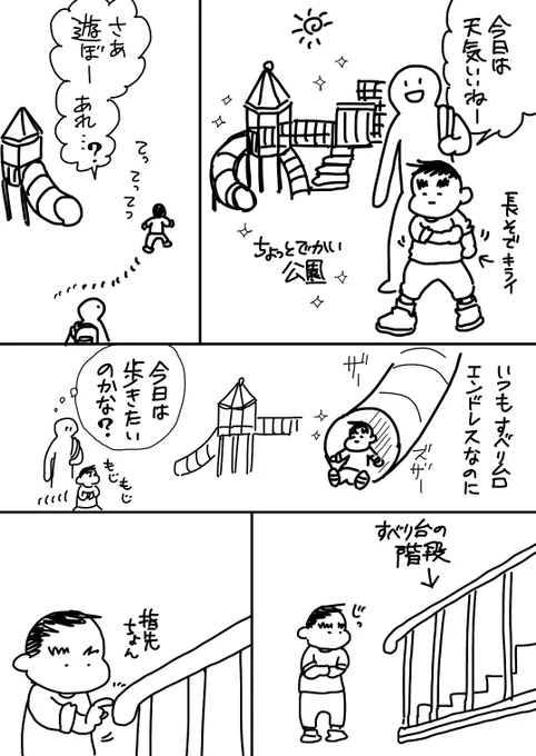 すべり台と記憶力 