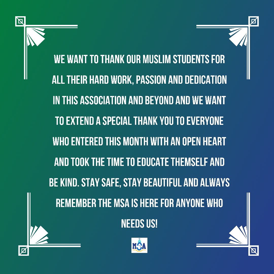 CDDHS Muslim Students Association tweet media