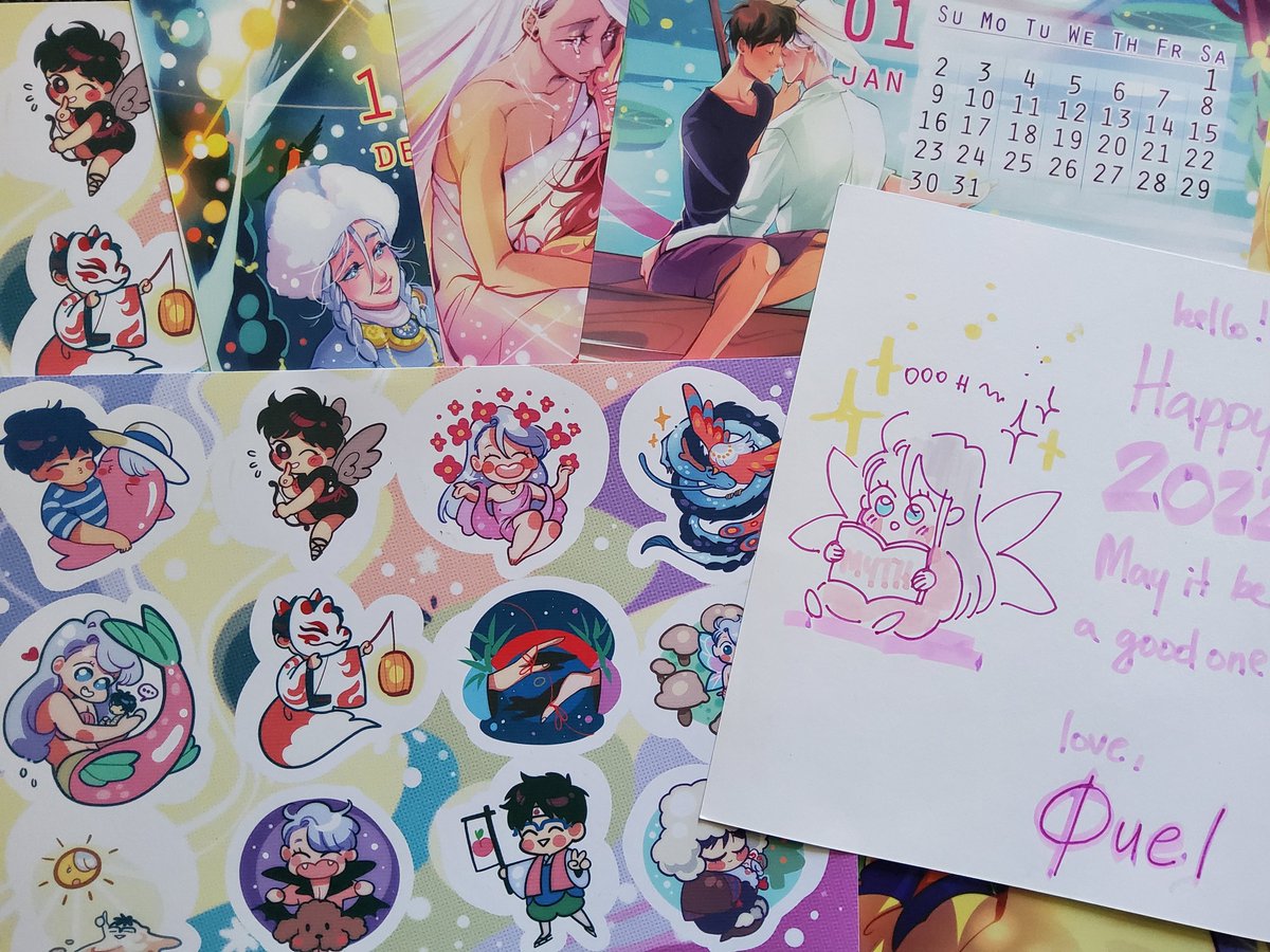 POs end tomorrow 💕 I'm preparing the calendar bundles + sticker and doodle note. Shipping should happen between Nov 8 - 16, if all goes as planned and printer sends when expected 🤞 I'll let yall know any news. Thank you so much for all the support! 🥰 https://t.co/rvJnbI0F7L 