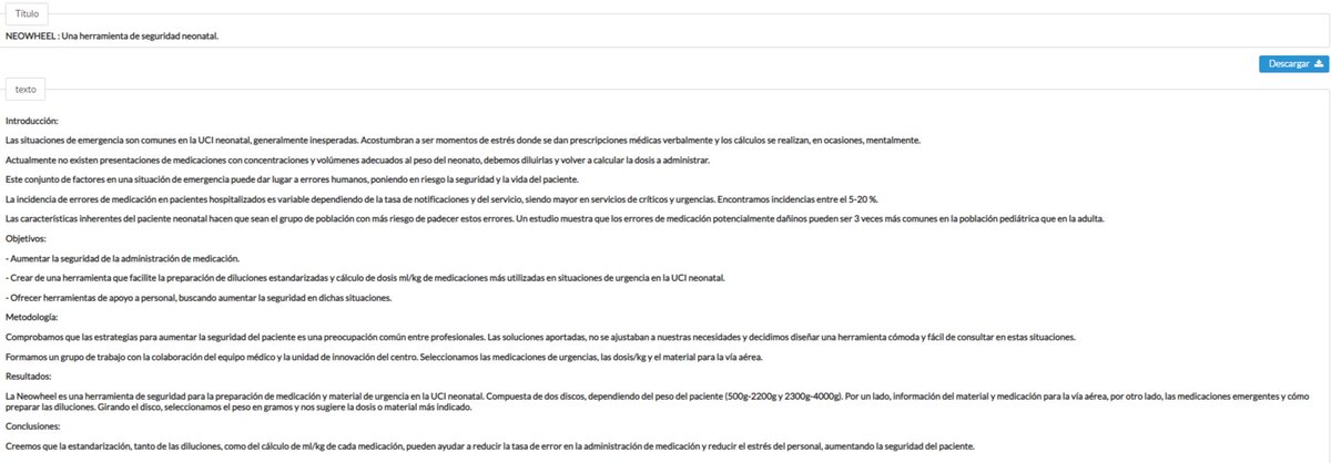 SEEN_Neonatal's tweet photo. PREMIO AL MEJOR PÓSTER:

NEOWHEEL: Una herramienta de seguridad neonatal
Autores: Mireia Alós Paulet; Anna Riba Sabmerti; Cristina Ferret Serebtill; Meritxell Cucala Rovira; André Aristayeta Blas y Montserrat Vila Solé
#seen21 #seneo2021 #seneoSeEn2021 https://t.co/xbt46v3jhF