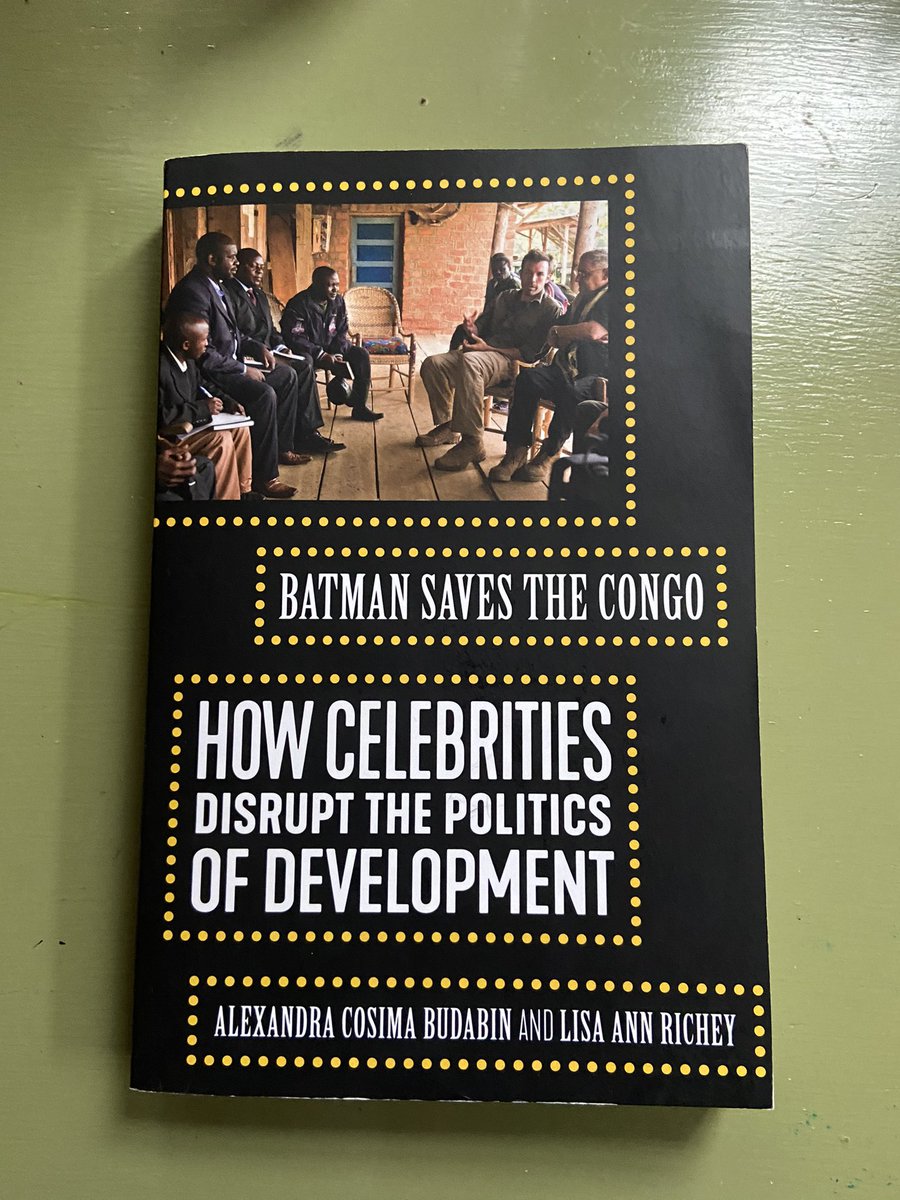 So grateful for @ABudabin sharing her research and coauthored book with @BrandAid_World on how #batmansavesthecongo 📚inspiring @UDaytonpol @udhumanrights @DeptCMMUD students to consider the challenges & opportunities of #celebrityactivism