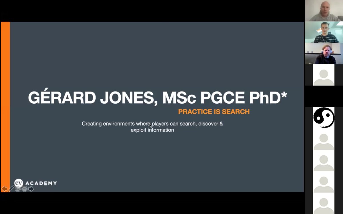 Gerard_Jones's tweet photo. Fantastic experience presenting recently on the @CVAcademy #CVCommunityConversations around my topic #PracticeIsSearch: looking into the detail around practice design, scanning/searching 👀 and the influence on feedback. ⚽️🧠

Loved how interactive and engaging it was 🙂 https://t.co/4lqZQ1V5xP