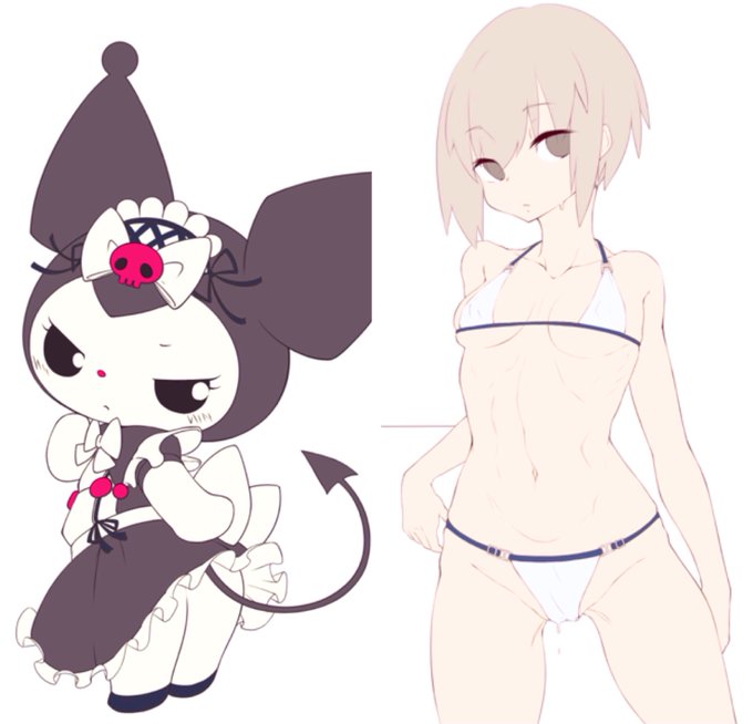 いま同時進行で描いてるイラストなんですけど我ながら方向性が違いすぎてヤバいです。 