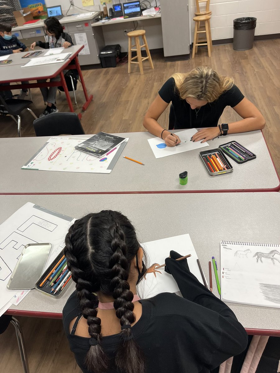 FIS art students hard at work creating masterpieces #BISDPride #FISistheBest #FISart #BISDart