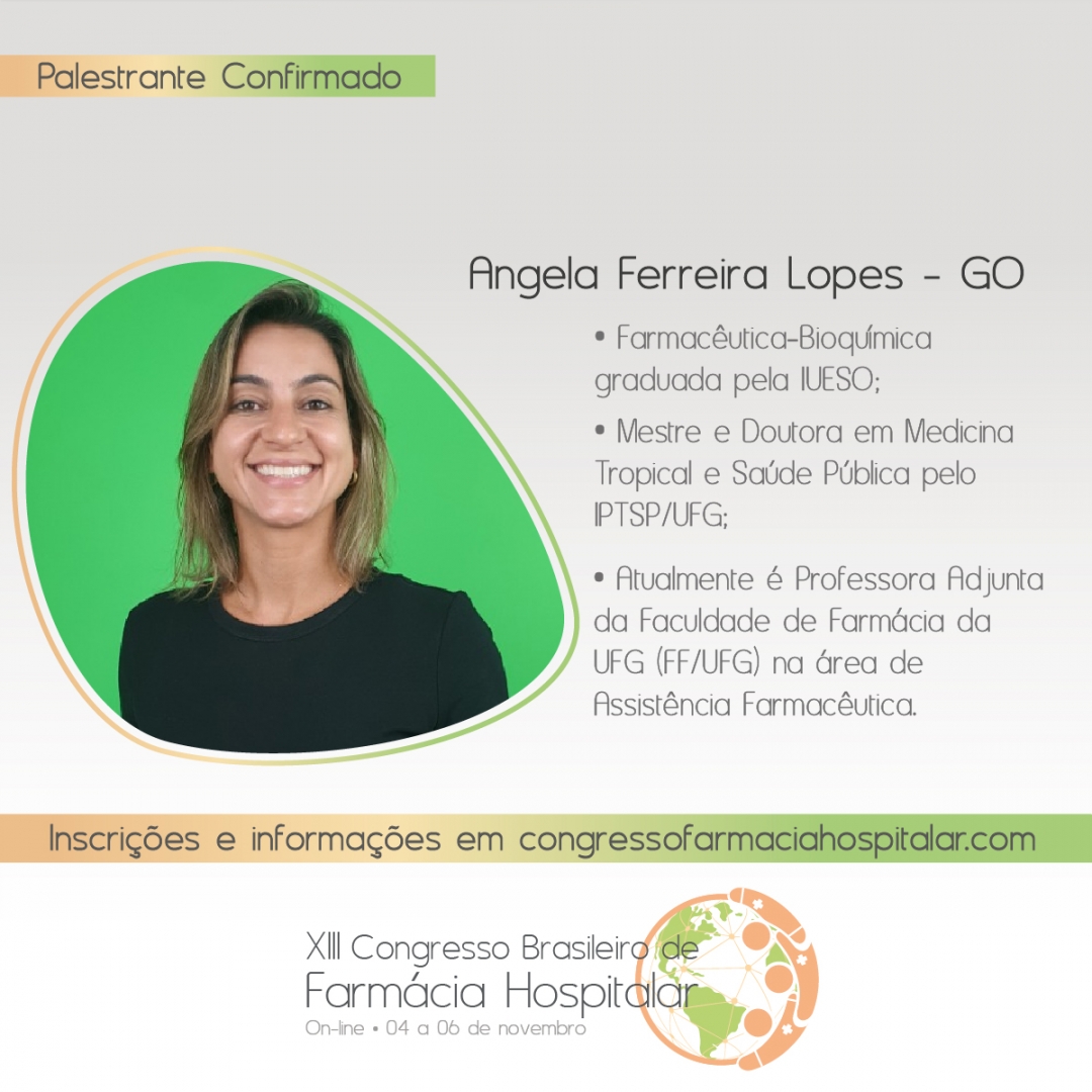 Palestrante Confimada!

Assista a esta participação no XIII Congresso fazendo sua inscrição em congressofarmaciahospitalar.com (link na bio).