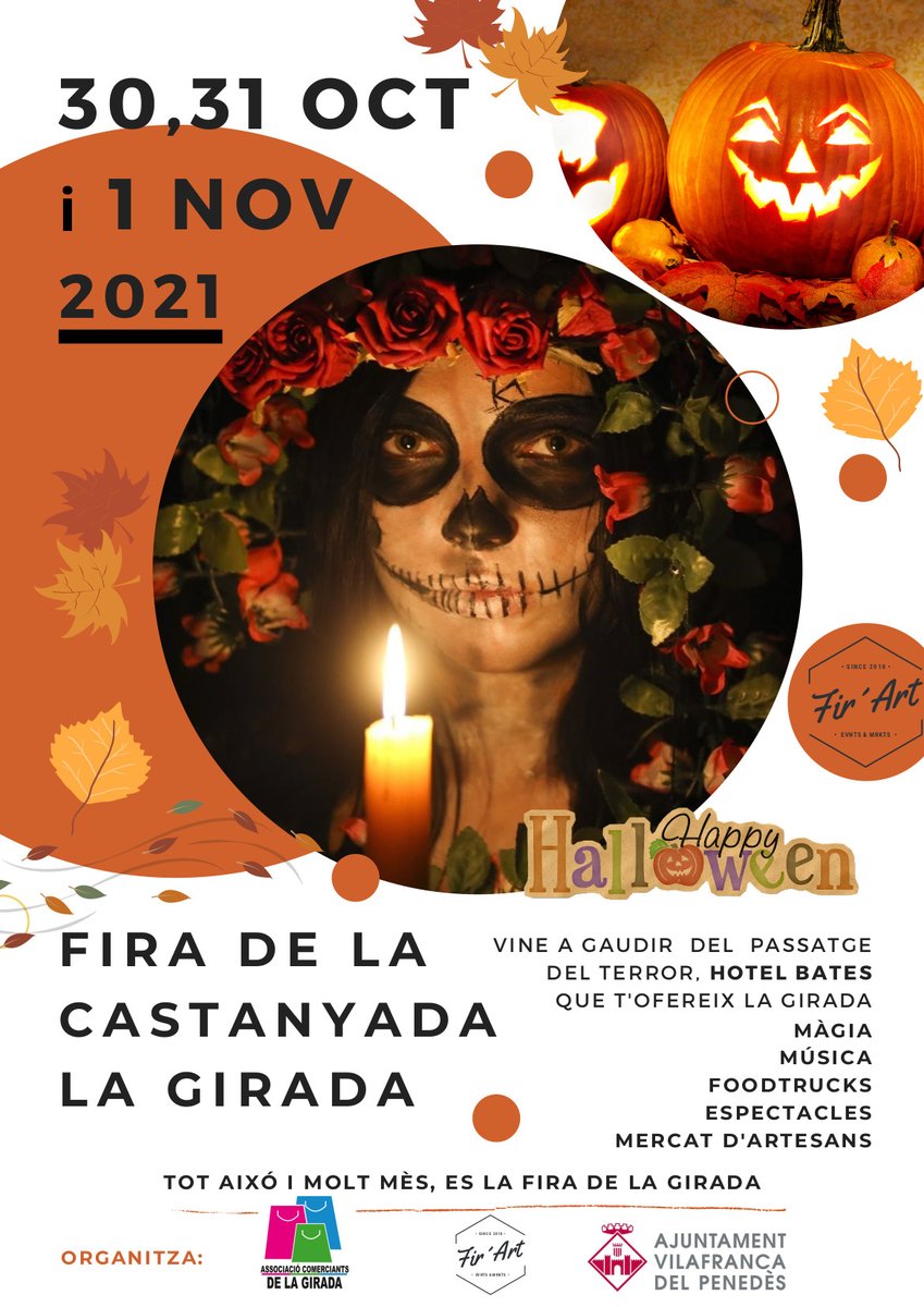 promecovila's tweet photo. Aquest cap de setmana i el dilluns 1 de novembre, no et perdis la la #firadelacastanyada a la #Girada. Consulta el programa👉 https://t.co/50DR2WZZ2f https://t.co/rbxbghqELX