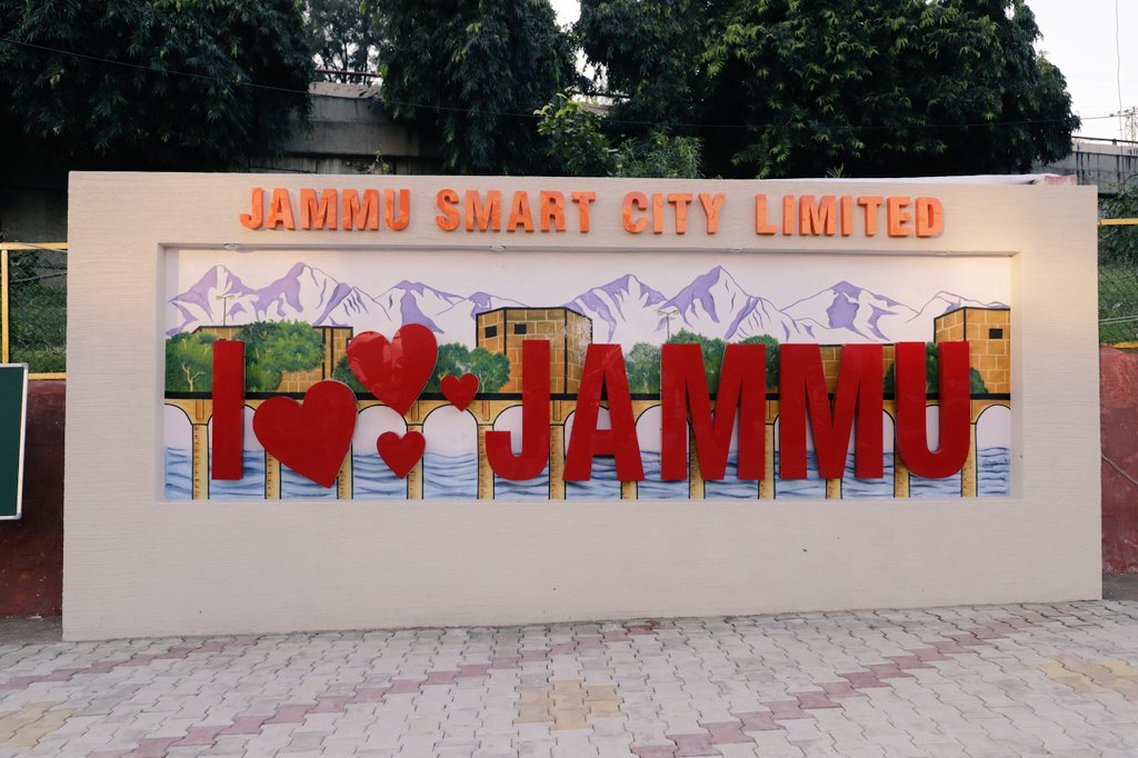 Jammu_SmartCity's tweet photo. Here it is - Jammu's First Selfie Point has been installed at BC Road opposite "Khana khazana" near Bus stand. The selfie point is open for all now. Please visit and tag us in your photo with #jammuselfiepoint or #ilovejammu
@CMGuptaOfficial @AvnyLavasa @diprjk 
@JandKTourism https://t.co/dSzjjB1t0G