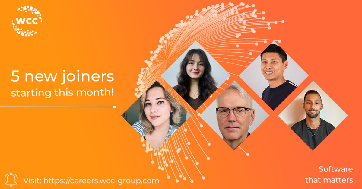 We are welcoming 5 new joiners to the WCC’s family this coming November! Our mission aims to create an international working environment to build a #multicultural and #inclusive world. Check out our open positions here: careers.wcc-group.com    
#careers #lifeatWCC #recruitment