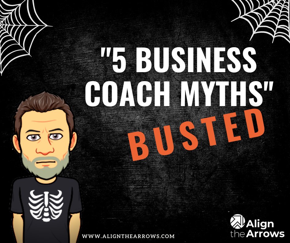 It's almost Halloween, cartoon Leigh is in fancy dress so I thought I'd have a go at some myth busting in our latest article!  I've tackled 5 things I see as the myths in this industry and given a different perspective.

alignthearrows.com/5-business-coa…