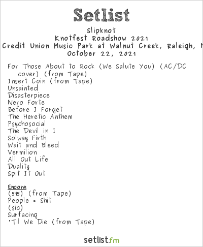 Slipknot - Slipknot
@ Walnut Creek, October 22, 2021
I have to say this show did not start out well for me… Pandemic as made most performers cut m... - triangleartsandentertainment.org/2021/10/slipkn…