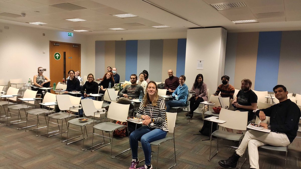 biOrbic_centre's tweet photo. The PhD/Post Doc committee organised its first in-person event yesterday: a Halloween movie night! 16 participants enjoyed the screening of “The Nightmare before Christmas” 🎃👻 https://t.co/46MH4V4cyY