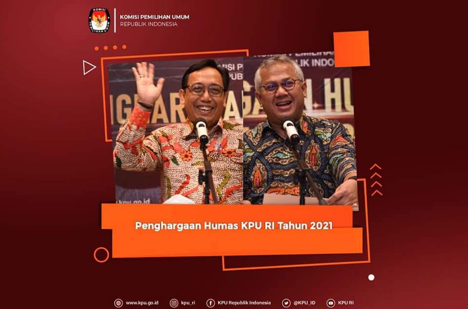 kpu_malut's tweet photo. #Repostedfrom@kpuri
#TemanPemilih, KPU RI memberikan Penghargaan Humas KPU RI Tahun 2021 kepada KPU Provinsi/ KIP Aceh dan KPU/KIP Kab/Kota atas dedikasinya melaksanakan tugas kehumasan. https://t.co/0nvsyi516b https://t.co/RCReNOwIYq