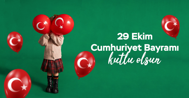 29 Ekim Cumhuriyet Bayramımız Kutlu Olsun! 🎈 #29Ekim #Cumhuriyetimiz98Yaşında