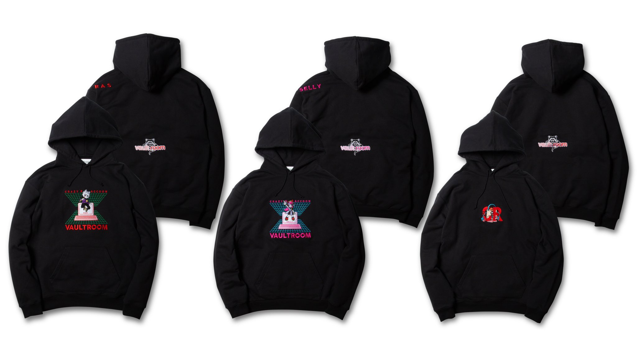 vaultroom × Ras Hoodie / BLK-