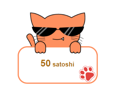 virtualbits_'s tweet photo. @CoinPayU 50 satoshi 😺 https://t.co/bjYhgJ82ln
