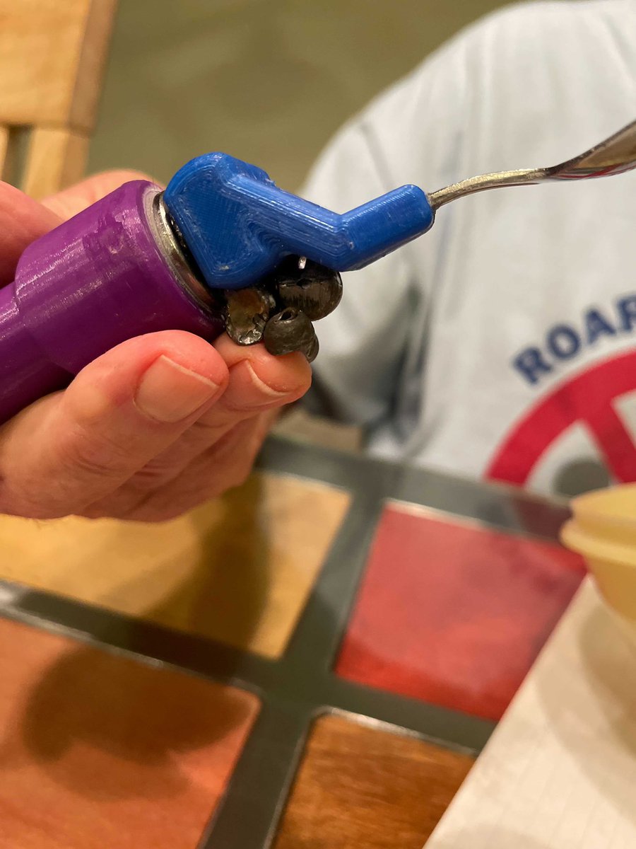 Check out these stabilizing spoon and fork solutions Roaring Riptide: FRC Team 4118 team member, Ian Faulker, created for the coach’s father, who struggles with tremors and rheumatoid arthritis. 

#ATChat #assistivedevices #FIRSTInspires #ATiA #lowcostAT