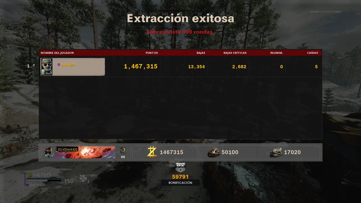 Deck503's tweet photo. Extracción exitosa en la #Ronda100 #CoD #Calderón #zombies #Diemachine https://t.co/aCwvUq9Y0n
