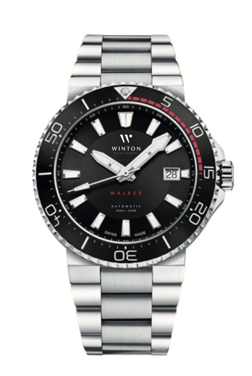 WintonWatchCo's tweet photo. Inspired by the diver who saved Winchester Cathedral, the Walker is our new sports diver - water resistant up to 200m, anti-reflective sapphire glass and screw down crown. More details on the website: https://t.co/5v6QorsYyE #britishwatchbrand #britishwatchcompany #diverwatch https://t.co/UrTaN8zpjX