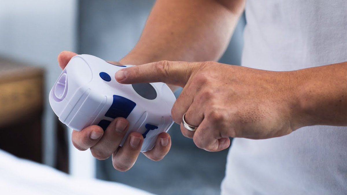 mysleep8's tweet photo. Just press start and Sleep8 will do the rest. Once it's done, the device will automatically turn off. Breathe easy, Sleep8 can do it all. https://t.co/KT6AOR4ubK