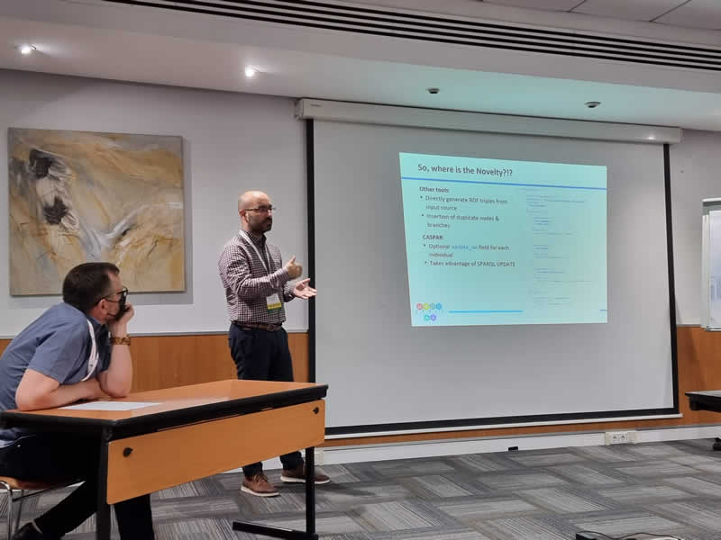 catalink_eu's tweet photo. Oh what a month! October was full of so many exciting activities for us, all over Europe:
We presented the deployment of @CasparFramework for #SemanticDataIntegration in #AutonomousVehicles during #SEMAPRO21 in #Barcelona, #Spain! https://t.co/YurrXiN0YR