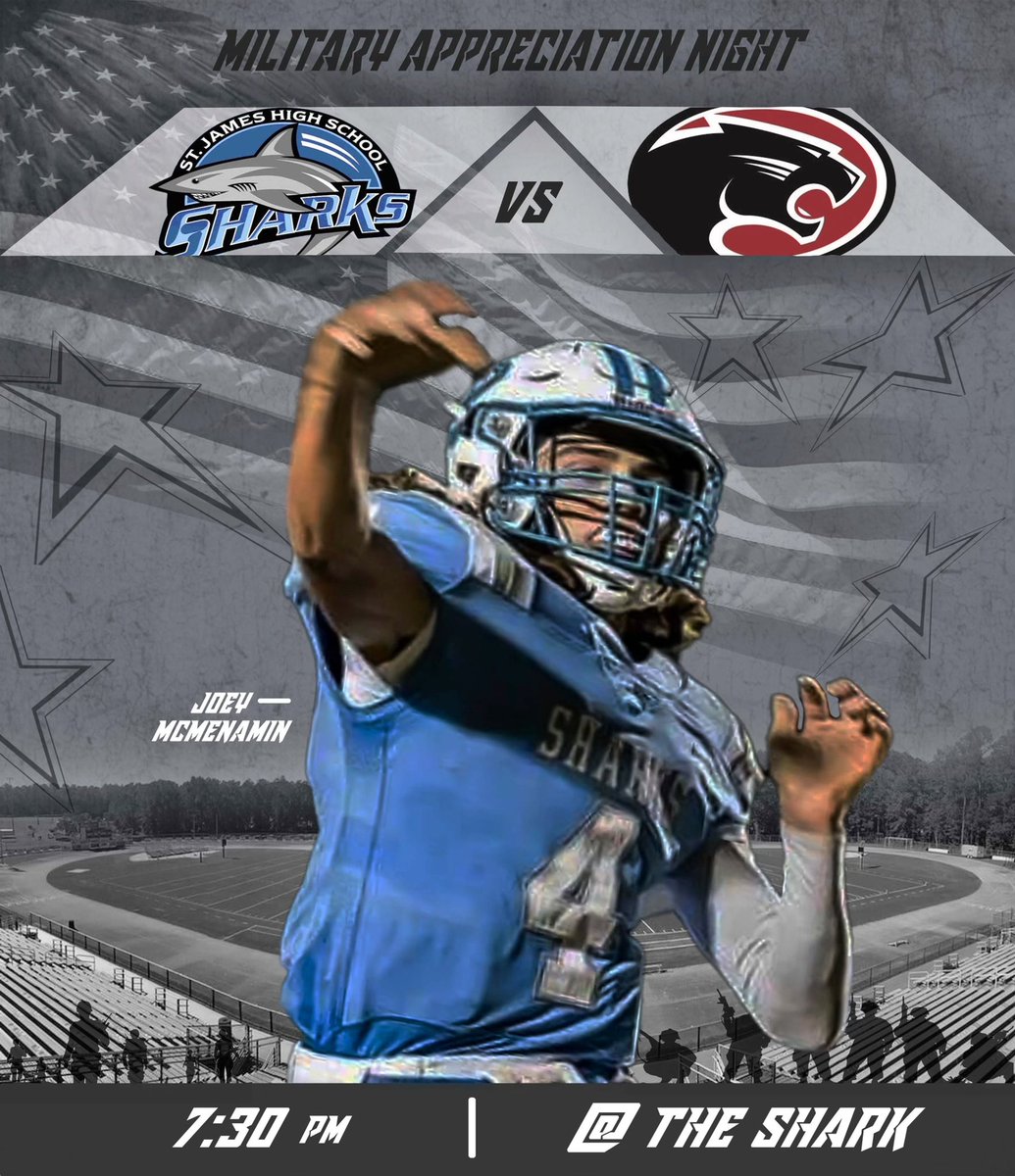 Sapp91's tweet photo. It’s game dayyyyyyyy!!!! Tonight the sharks 🦈 play Carolina forest at the shark 🦈 tank for an opportunity to play in the playoffs . Come out and support the St.James sharks tonight #GoSharks #HereComeTheSharks https://t.co/0LFlRR3gmF