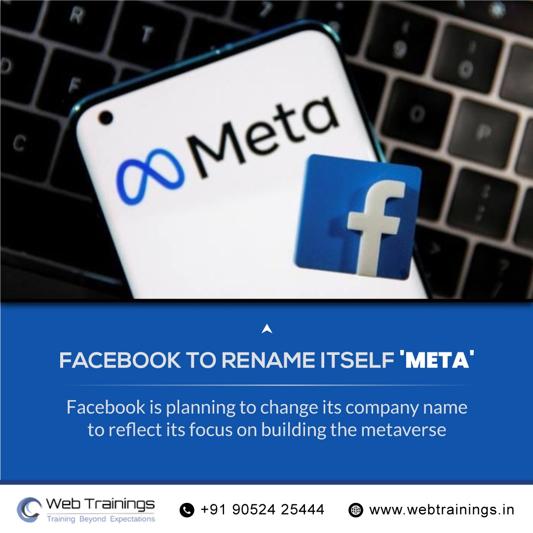 Facebook has announced it will change its name to “Meta” as part of a ...