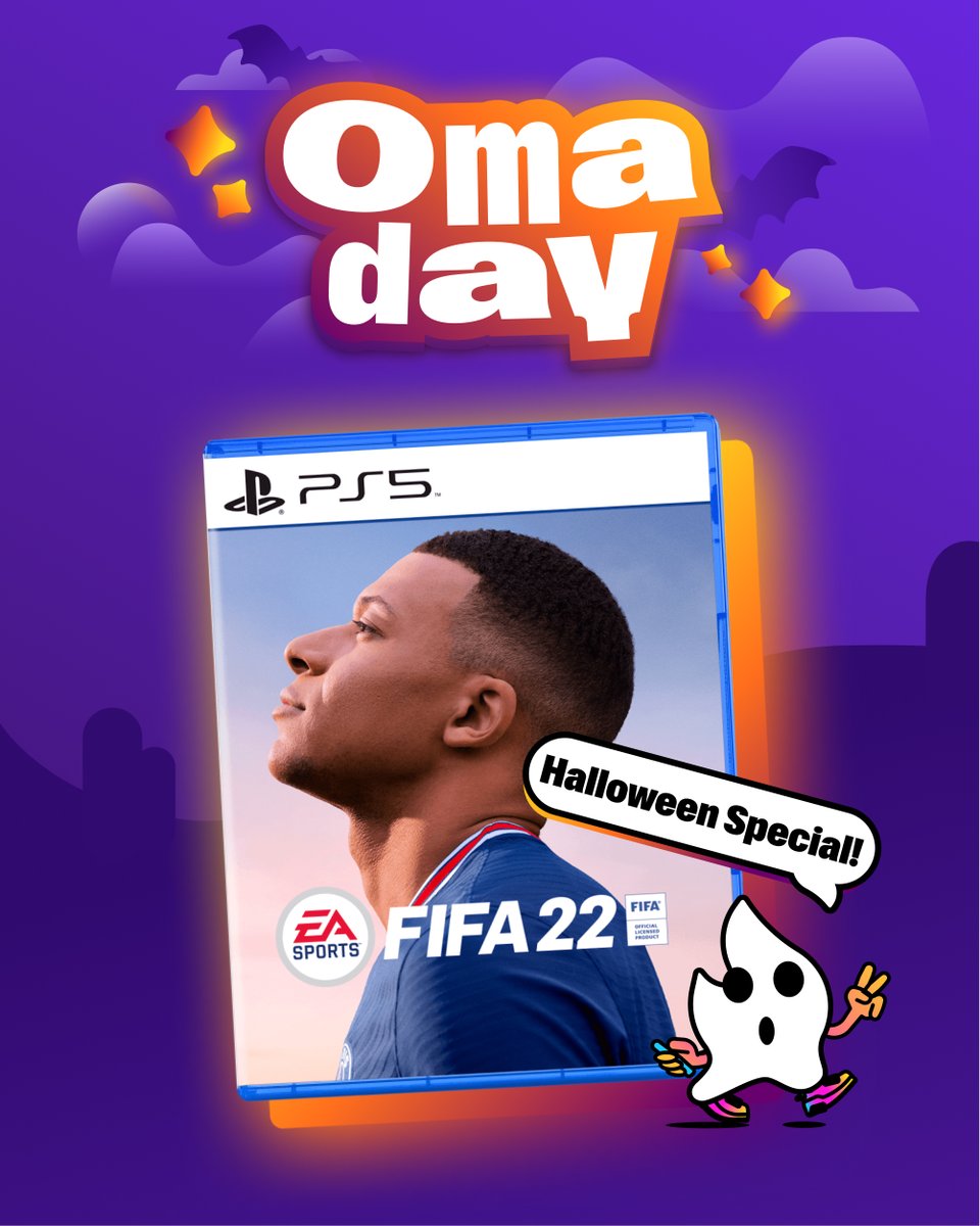 It's #OMADAY! And we have a FIFA 22 giveaway so you can give your friends nightmares after thrashing them in the game! 👻 To enter ♻️ RT + follow @Omada_UK ✨EXTRA ENTRY✨ 💬 Tag a mate who can’t seem to stop taking Ls in Fifa 👀 #Fifa22