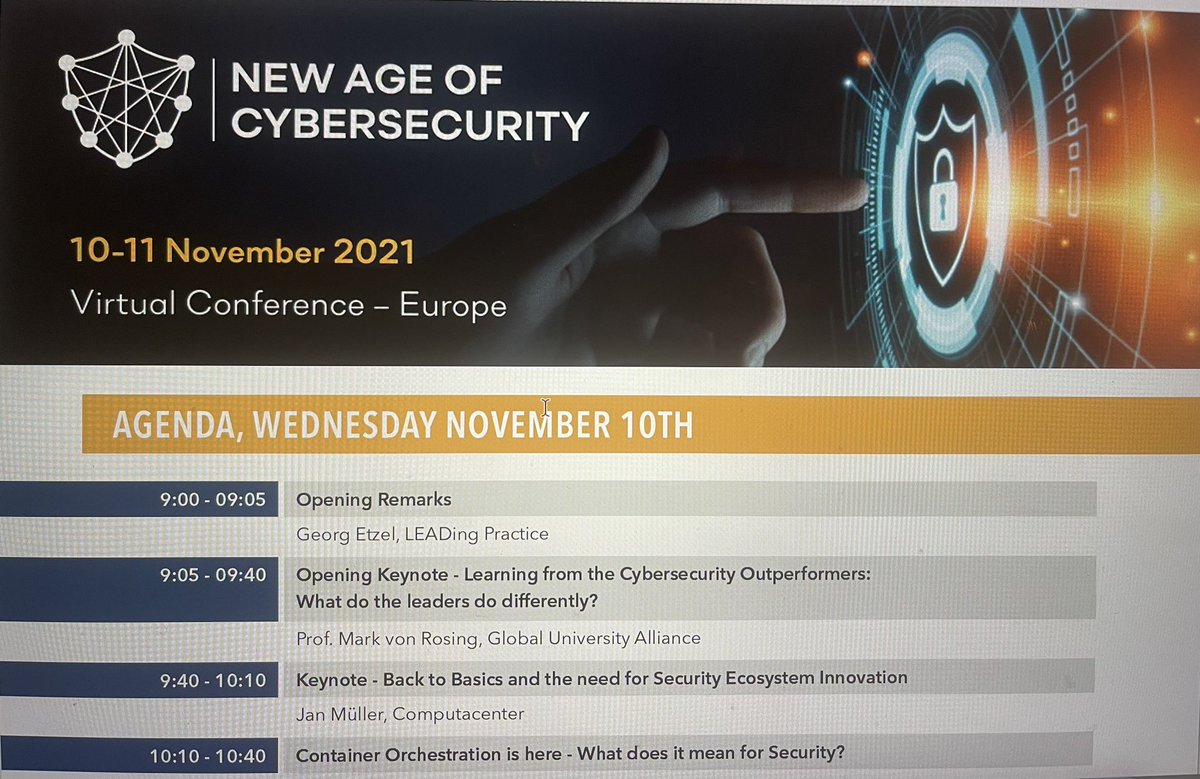 The next LEAD event is on the 10 &amp; 11 Nov 21. Since it is sponsored by Cisco, Computacenter as well as Palo Alto Networks. You can participate for free