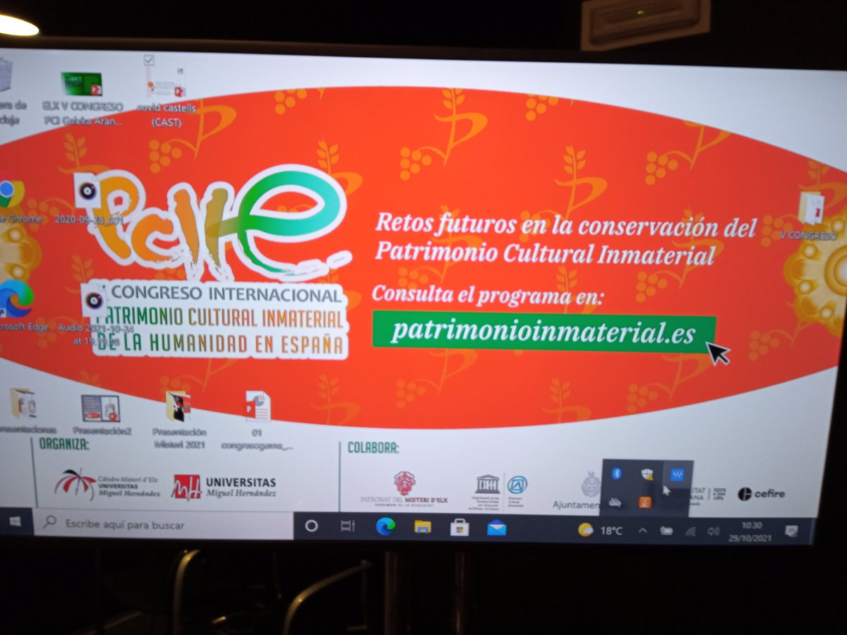 CePACcastells's tweet image. Aquest matí hem estat a Elx presentant l'Observatori Covid-19 al 5è Congrés de Patrimoni Cultural Immaterial organitzat per la @misteridelx_umh. #castellers #PCI #patrimoni