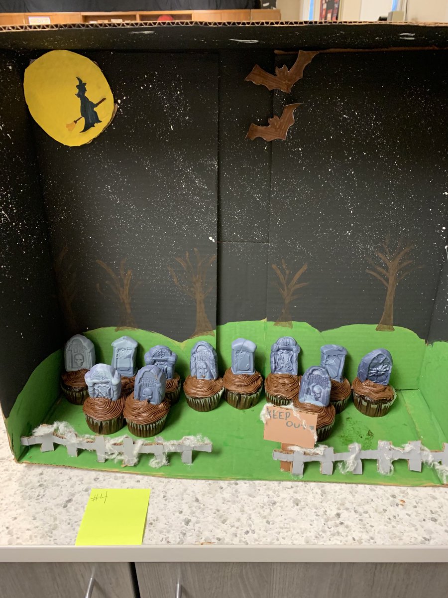 CMSsocialst8's tweet photo. Cupcake Wars in Mrs. Hager’s class and I always love being a judge! Cool displays and yummy treats! This is one of my favorite days at CMS! #CardinalPride ⁦@CMSCardinals⁩ ⁦@ClintonMoCards⁩ https://t.co/tS2pde1xpQ