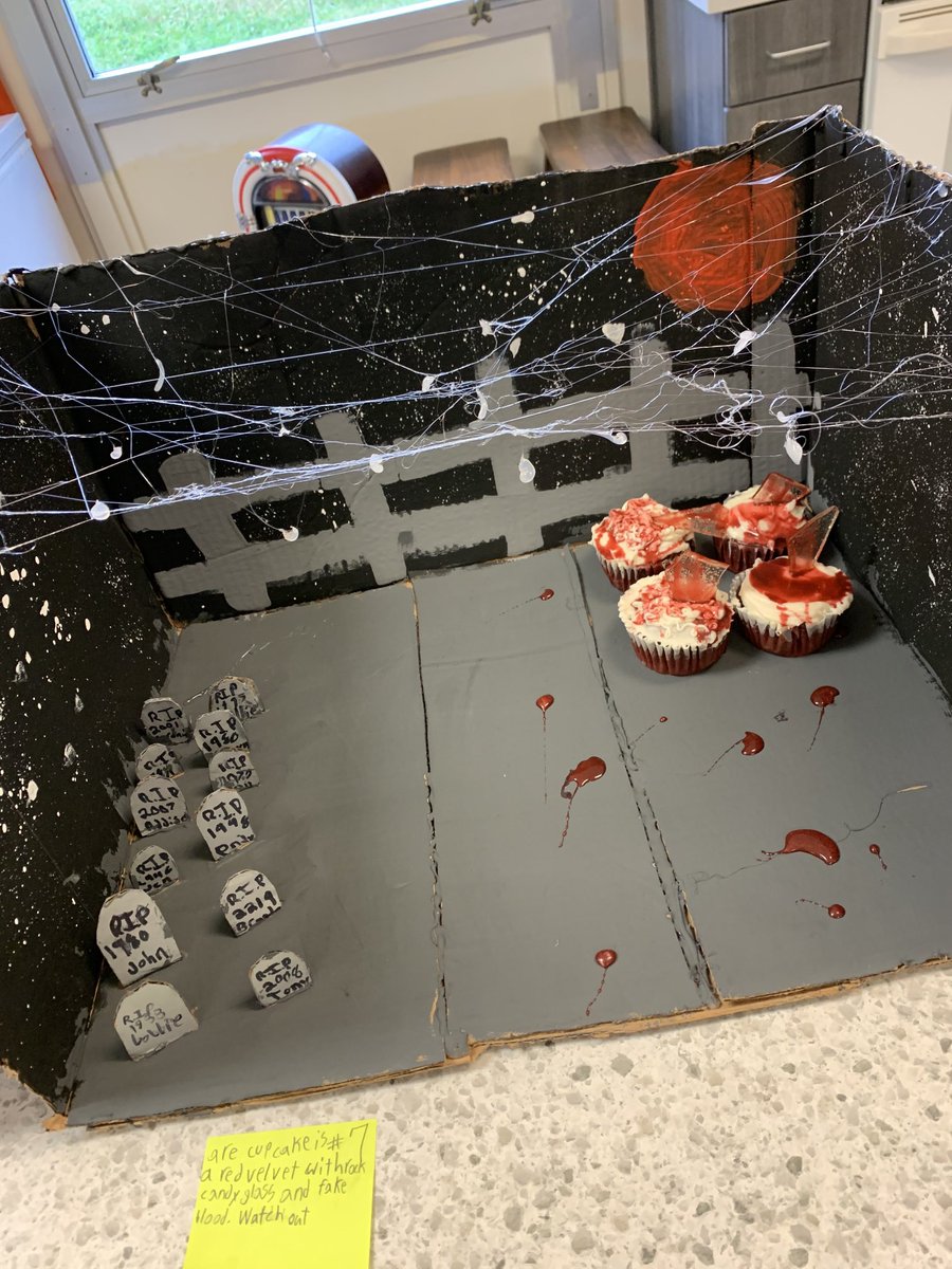 CMSsocialst8's tweet photo. Cupcake Wars in Mrs. Hager’s class and I always love being a judge! Cool displays and yummy treats! This is one of my favorite days at CMS! #CardinalPride ⁦@CMSCardinals⁩ ⁦@ClintonMoCards⁩ https://t.co/tS2pde1xpQ