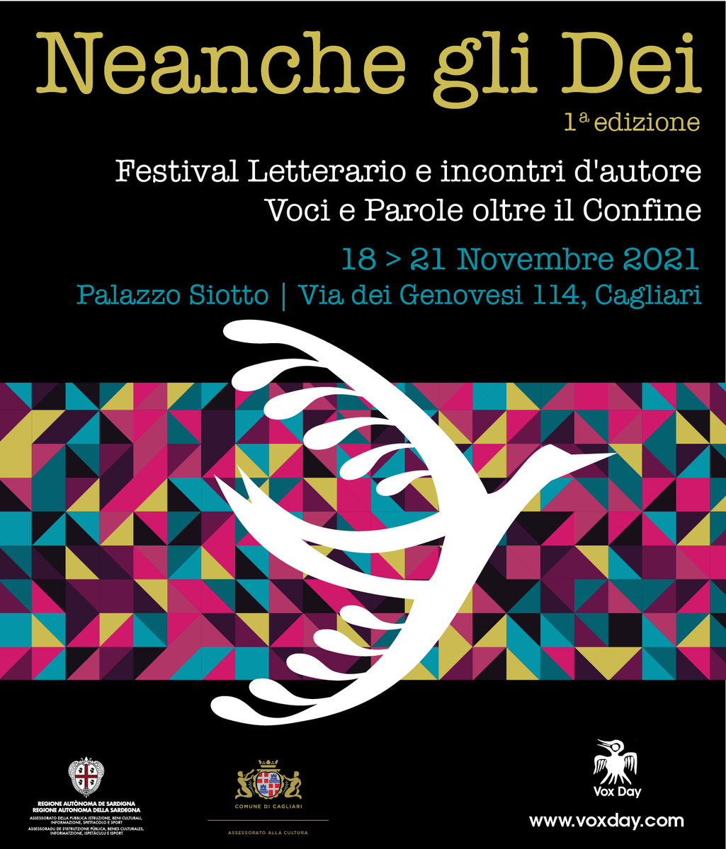 VoxDayItalia's tweet photo. NEANCHE GLI DEI (dall’omonimo romanzo di Isaac Asimov) è un Festival letterario concepito per esplorare e generare definizioni diverse ed innovative della realtà e degli strumenti sociali, economici, filosofici, artistici e culturali
Info: https://t.co/68Z9Vg8oxo #NeanchegliDei21 https://t.co/vsqeTgfcMG