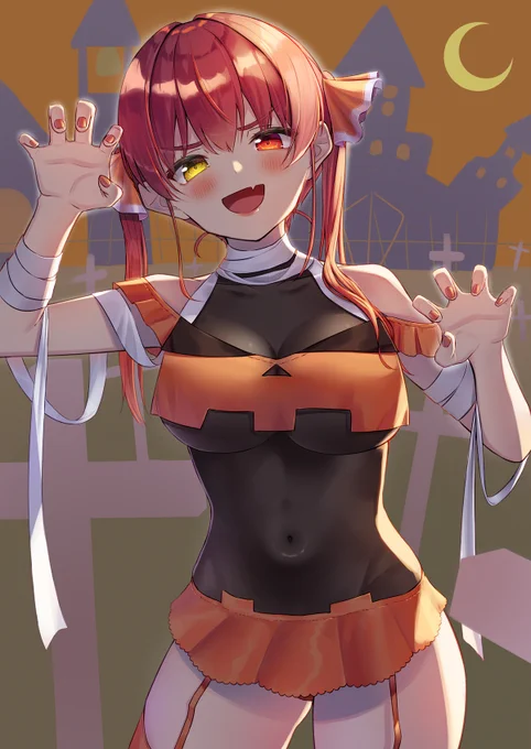 ハロウィンマリン船長🏴‍☠️🎃
#マリンのお宝 