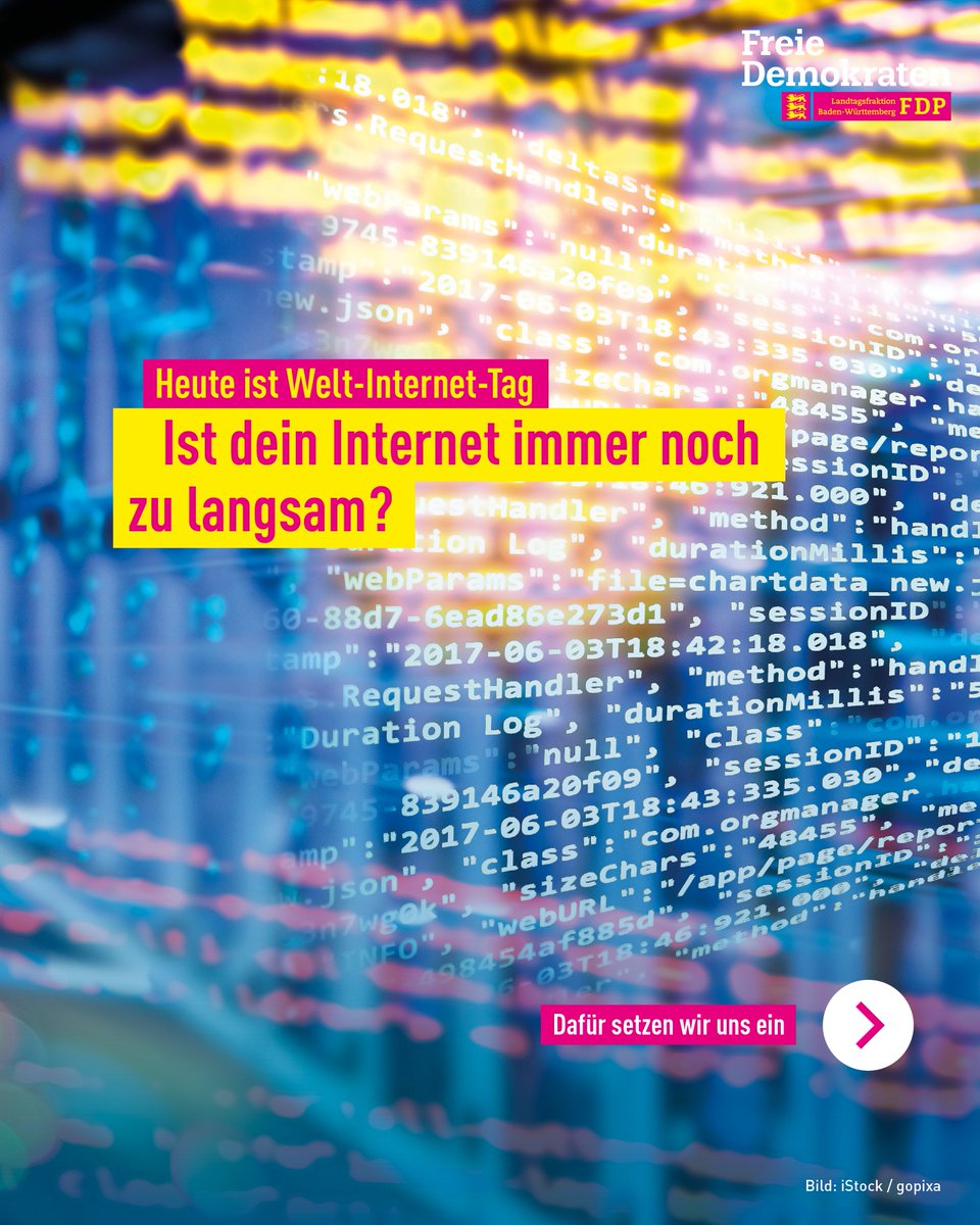 fdplandtagbw's tweet photo. Heute ist #weltinternettag - Grund unsere Positionen zur #Digitalisierungspolitik erneut stark zu machen. Ist dein #Internet immer noch zu langsam? #internetday #digitalisierung 
Hier geht's zu unseren Positionen ⬇️⬇️⬇️
https://t.co/RMC9B9YKiP https://t.co/tl56BKqS3I