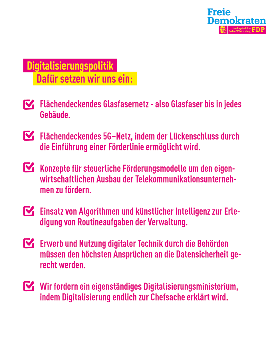 fdplandtagbw's tweet photo. Heute ist #weltinternettag - Grund unsere Positionen zur #Digitalisierungspolitik erneut stark zu machen. Ist dein #Internet immer noch zu langsam? #internetday #digitalisierung 
Hier geht's zu unseren Positionen ⬇️⬇️⬇️
https://t.co/RMC9B9YKiP https://t.co/tl56BKqS3I